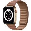 Apple Watch 3/4/5/6/7/8/SE 38/40/41mm barna Loop Leather bőr óraszí-1200000028920 3 kép