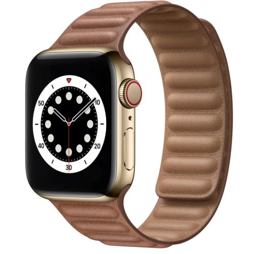 Apple Watch 3/4/5/6/7/8/SE 38/40/41mm barna Loop Leather bőr óraszí-1200000028920 3 kép