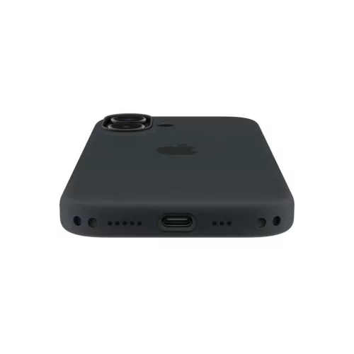 Apple iPhone 17 Szilikon Tok MagSafe-fel - Fekete-195950663679 5 kép