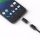 Micro USB - USB Type C OTG USB átalakító adapter fekete- 1 kép