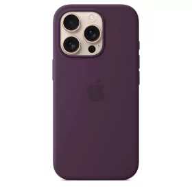 Apple iPhone 16 Pro szilikon tok MagSafe-fel - Szilva