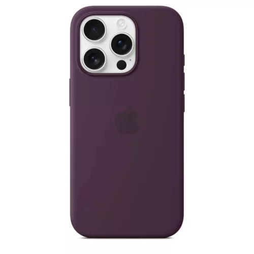 Apple iPhone 16 Pro szilikon tok MagSafe-fel - Szilva-195949885327 3 kép