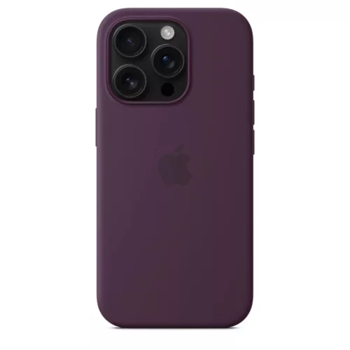 Apple iPhone 16 Pro szilikon tok MagSafe-fel - Szilva-195949885327 4 kép