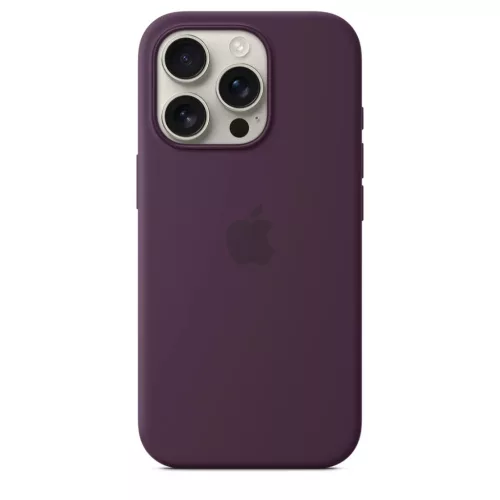 Apple iPhone 16 Pro szilikon tok MagSafe-fel - Szilva-195949885327 5 kép