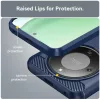 Honor Magic8 Lite Szénszálas Textúrájú TPU Tok (Kék) tok- 6 kép