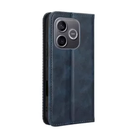 Honor 600 Lite mágneses csatos retro textúrájú PU bőr fliptok ké- 2 kép