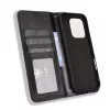 Honor 600 Lite mágnescsatos retro textúrájú bőr telefontok (feket- 2 kép