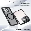 Honor 600 Lite Magsafe hibrid TPU és PC telefontok (matt fekete) tok- 2 kép
