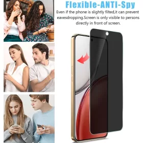 Honor 600 Lite teljes felületet fedő, fekete szélű, betekintésvé- 2 kép