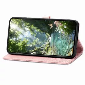 Samsung Galaxy A57 5G mandala virágmintás dombornyomott bőr telefon- 2 kép