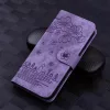 Samsung Galaxy A57 5G-hez rajzfilmes szakura macska dombornyomott bőr- 5 kép