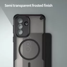 Samsung Galaxy A57 5G Armor Glaze MagSafe mágneses telefontok (fekete- 1 kép