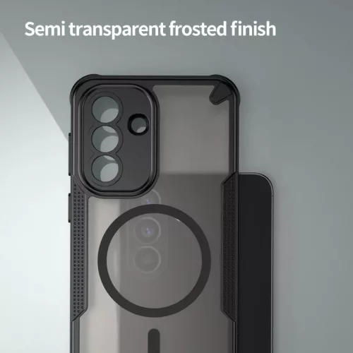Samsung Galaxy A57 5G Armor Glaze MagSafe mágneses telefontok (fekete- 1 kép