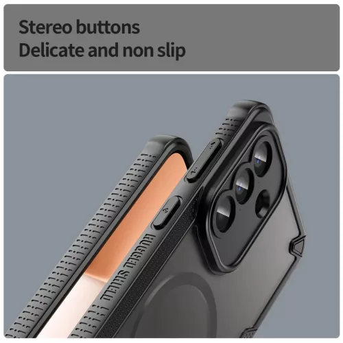 Samsung Galaxy A57 5G Armor Glaze MagSafe mágneses telefontok (fekete- 3 kép