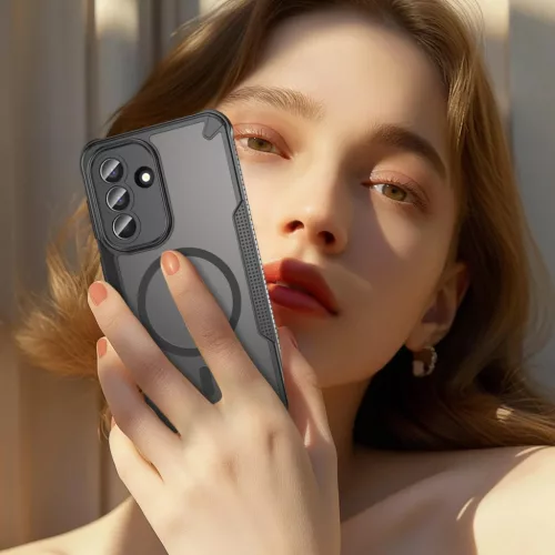 Samsung Galaxy A57 5G Armor Glaze MagSafe mágneses telefontok (fekete- 6 kép