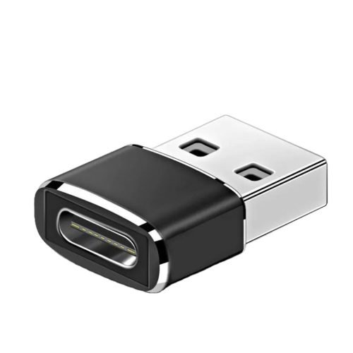 USB Type-C (USB-C) - USB 2.0 OTG USB átalakító adapter fekete- 1 kép