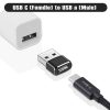USB Type-C (USB-C) - USB 2.0 OTG USB átalakító adapter fekete- 2 kép
